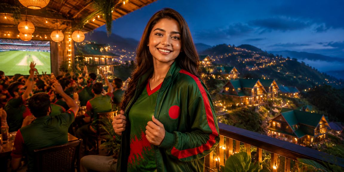 বান্দরবানের ক্রিকেট বাজারের রাতের দৃশ্য
